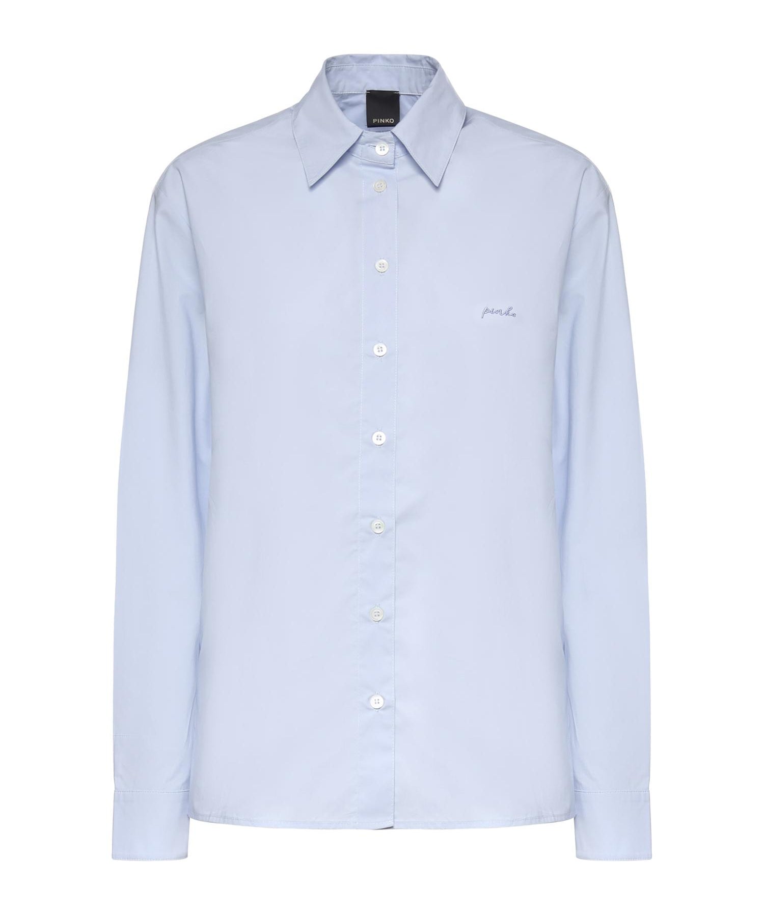Camicia boxy in popeline 106248 A32LG50 PINKO 