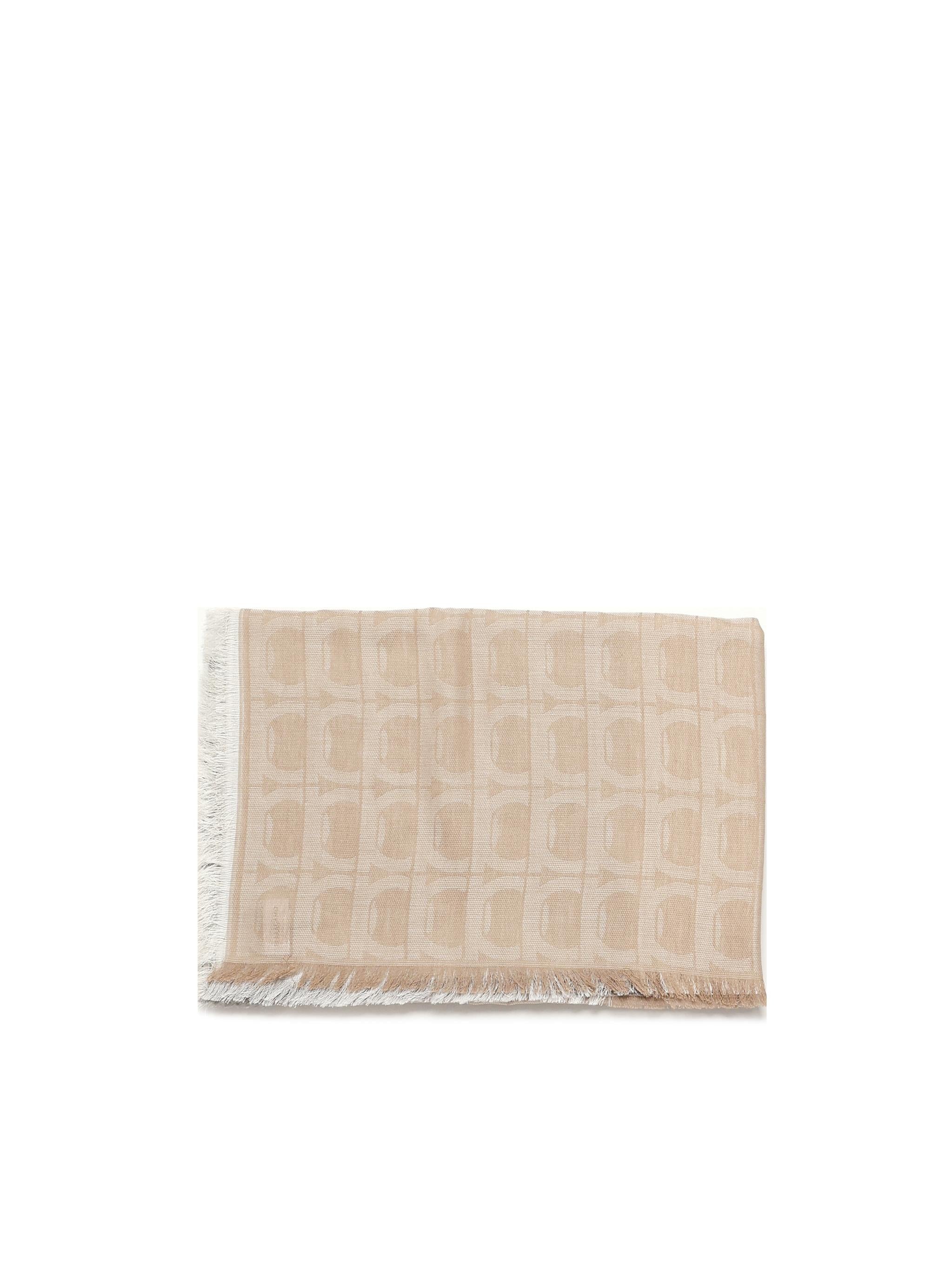 Stola jacquard Gancini Monogram 520142 785241002 FERRAGAMO 