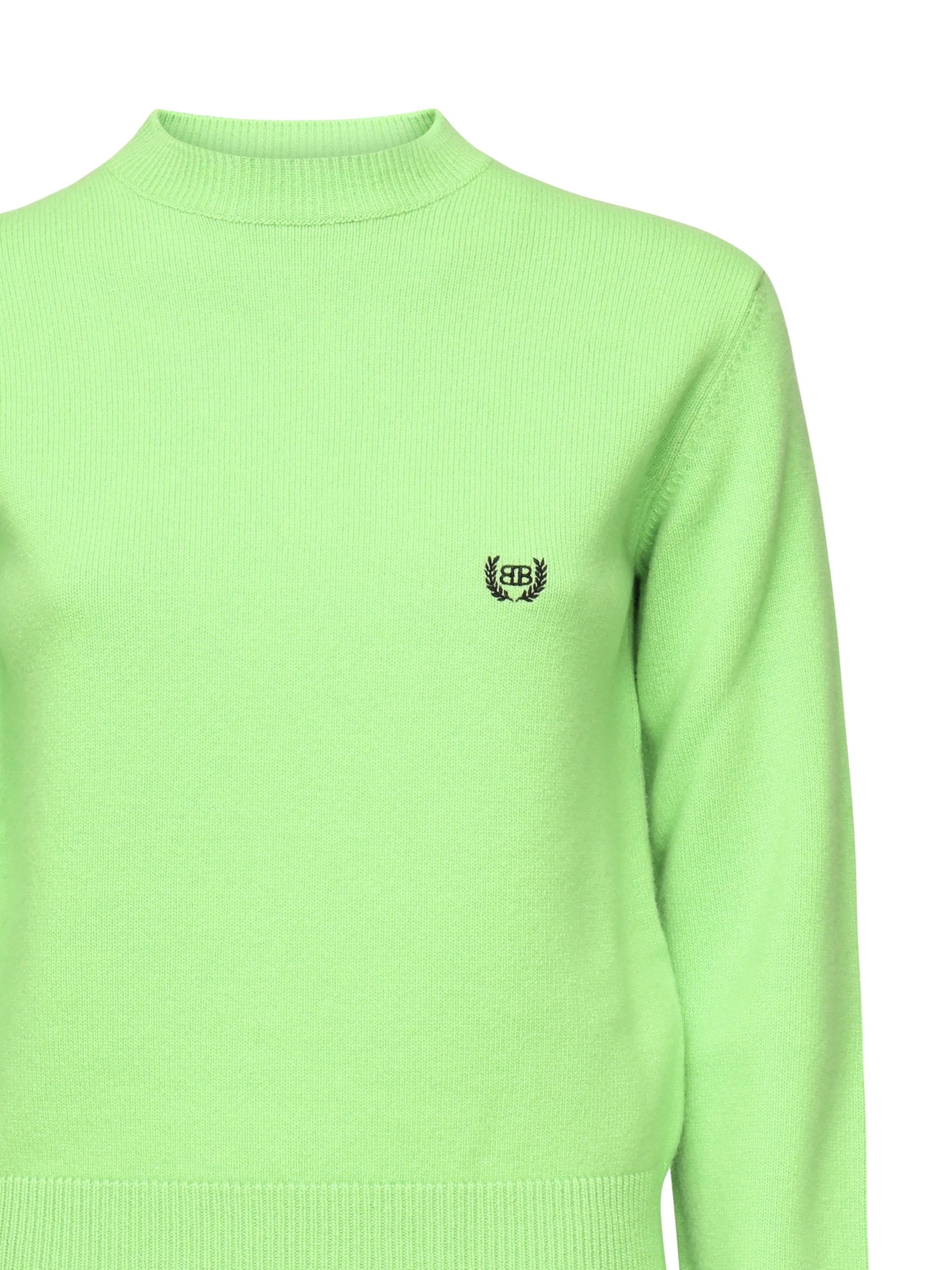 Maglione girocollo con logo 812107 T17143232 BALENCIAGA 