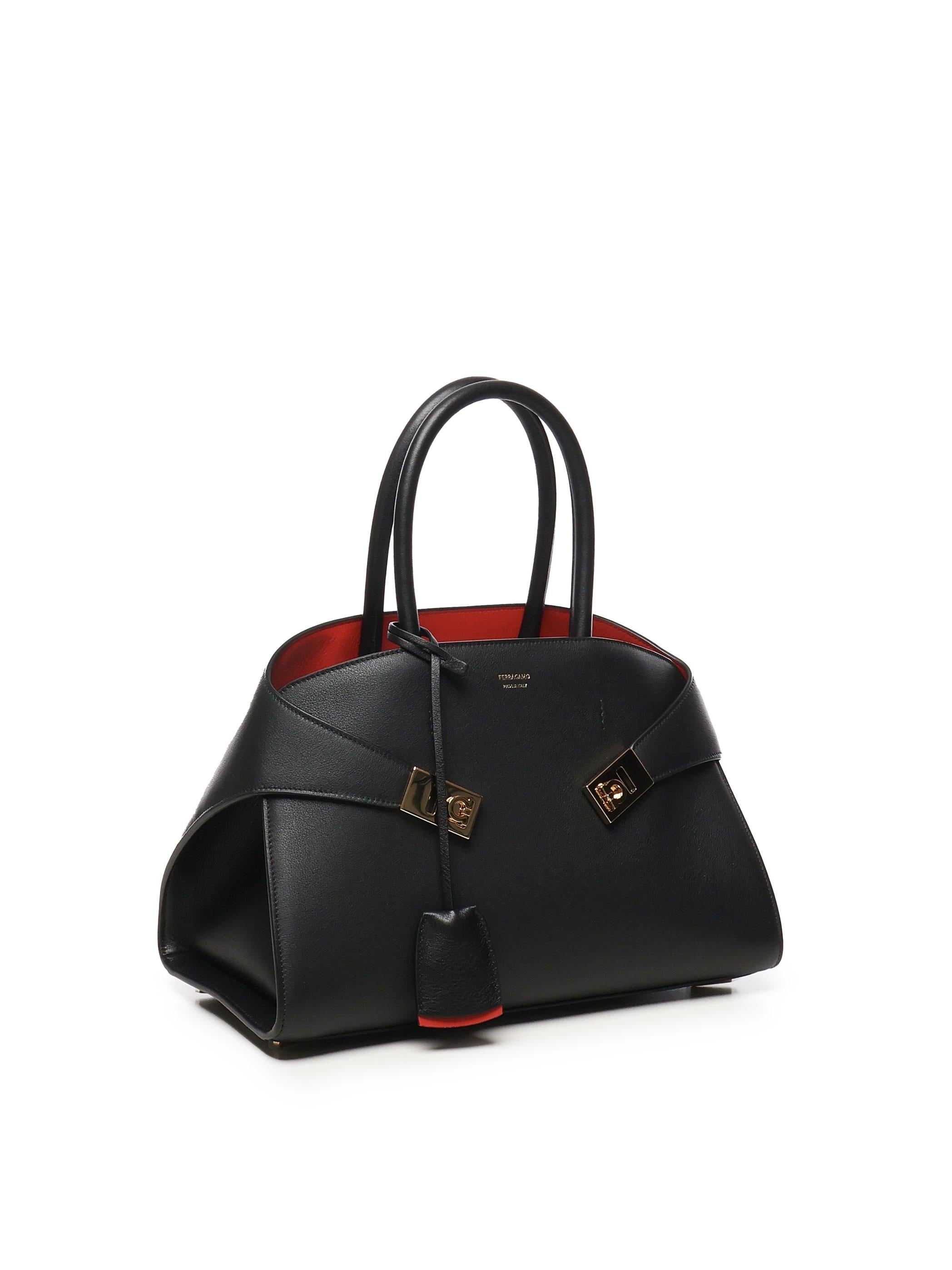 Borsa a mano Hug bicolore 215608 767814008 FERRAGAMO 
