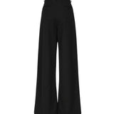 Pantaloni larghi in lana 1434250000 BLACK MAGDA BUTRYM 