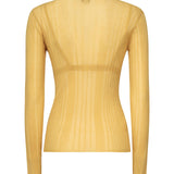 Maglia semitrasparente a costine 102977 A1NDC43 PINKO 