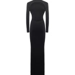 Abito lungo in maglia SC25007X B SELF-PORTRAIT 