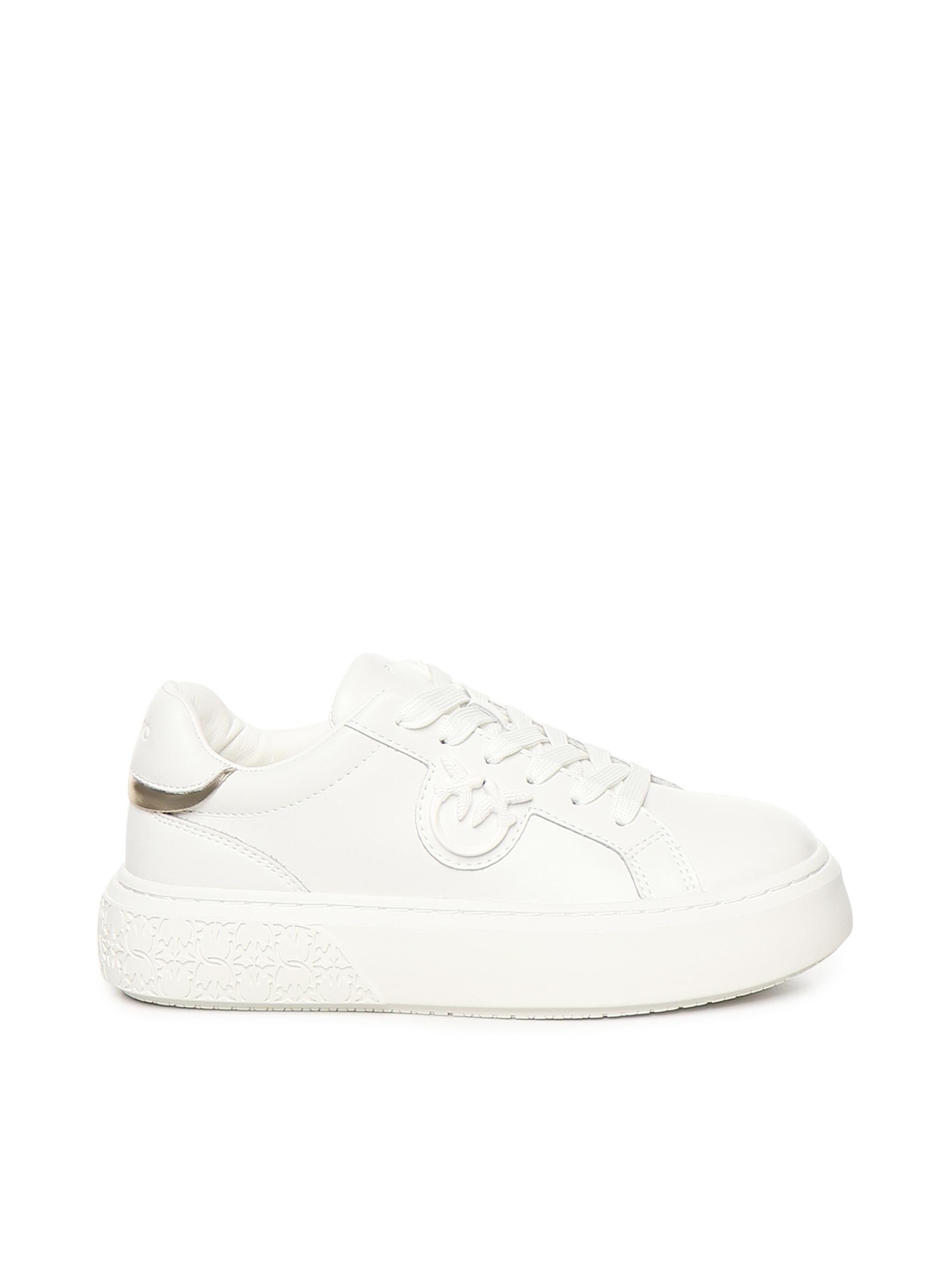 Scarpe da tennis in pelle con suola platform SS0071 P001Z12 PINKO 