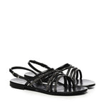 Sandali Fredy con strass 73SC8V501STR FREDYNERO/ARGENTO V° 73 