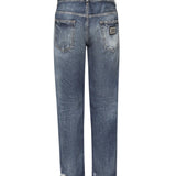 Jeans loose in denim di cotone GYJDAD G8NX2S9001 DOLCE & GABBANA 