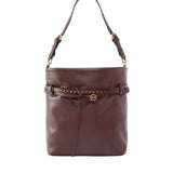 Borsa a spalla media Bucket Belt Bag in pelle 106339 A0QOR49Q PINKO 