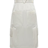 Gonna midi in gabardine di cotone e seta 858422 V2T109107 BOTTEGA VENETA 