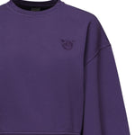 Felpa cropped con logo 105510 A2RBW79 PINKO 