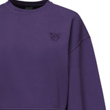 Felpa cropped con logo 105510 A2RBW79 PINKO 