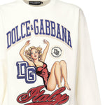 Felpa con stampa e ricamo G9AHSZ G7PHHA4567 DOLCE & GABBANA 