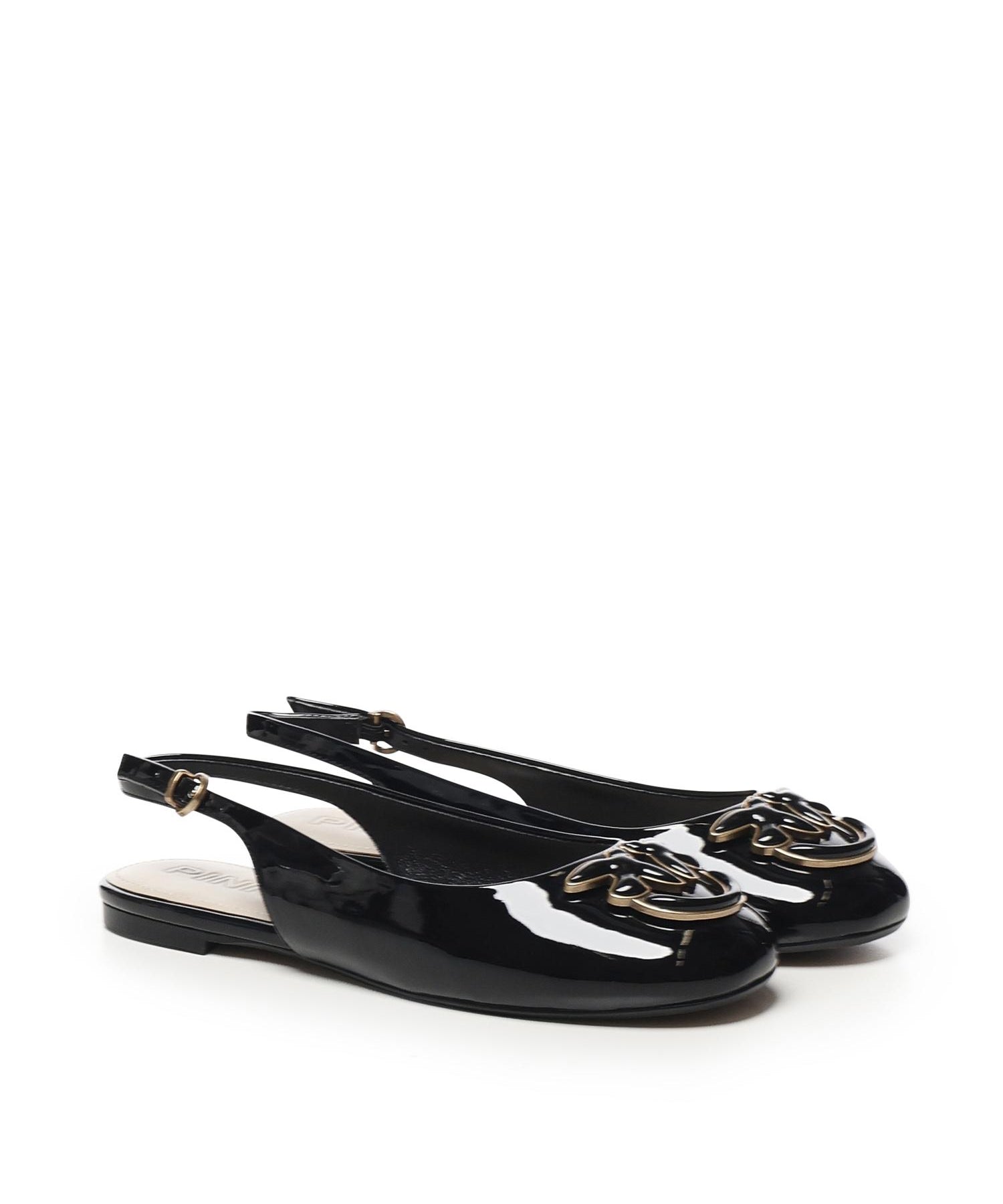 Ballerine in vernice con logo SD0247 E002Z99 PINKO 