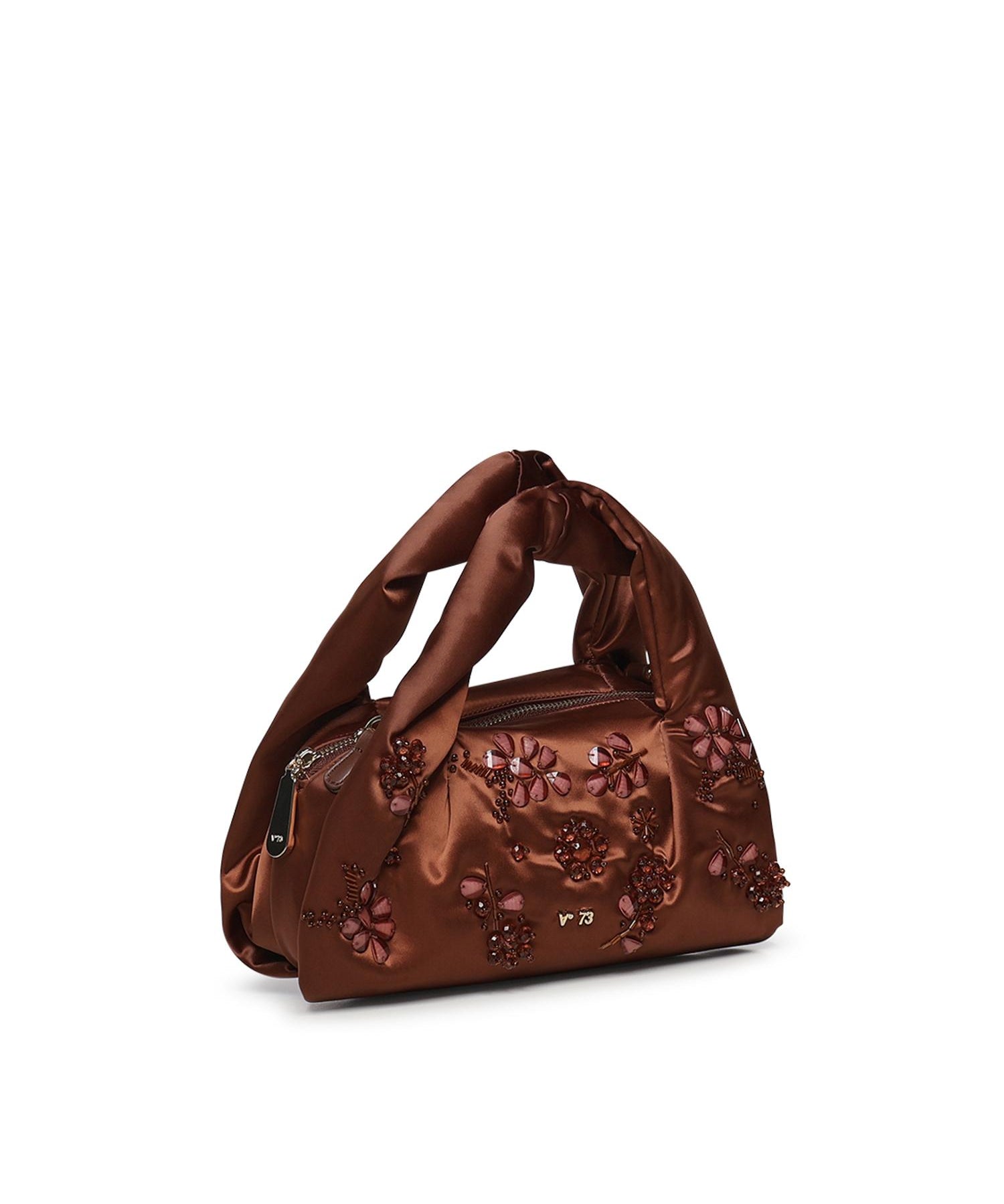 Mini bag con applicazioni floreali 73BS9MZ01 KAYLACIOCCOLATO V° 73 