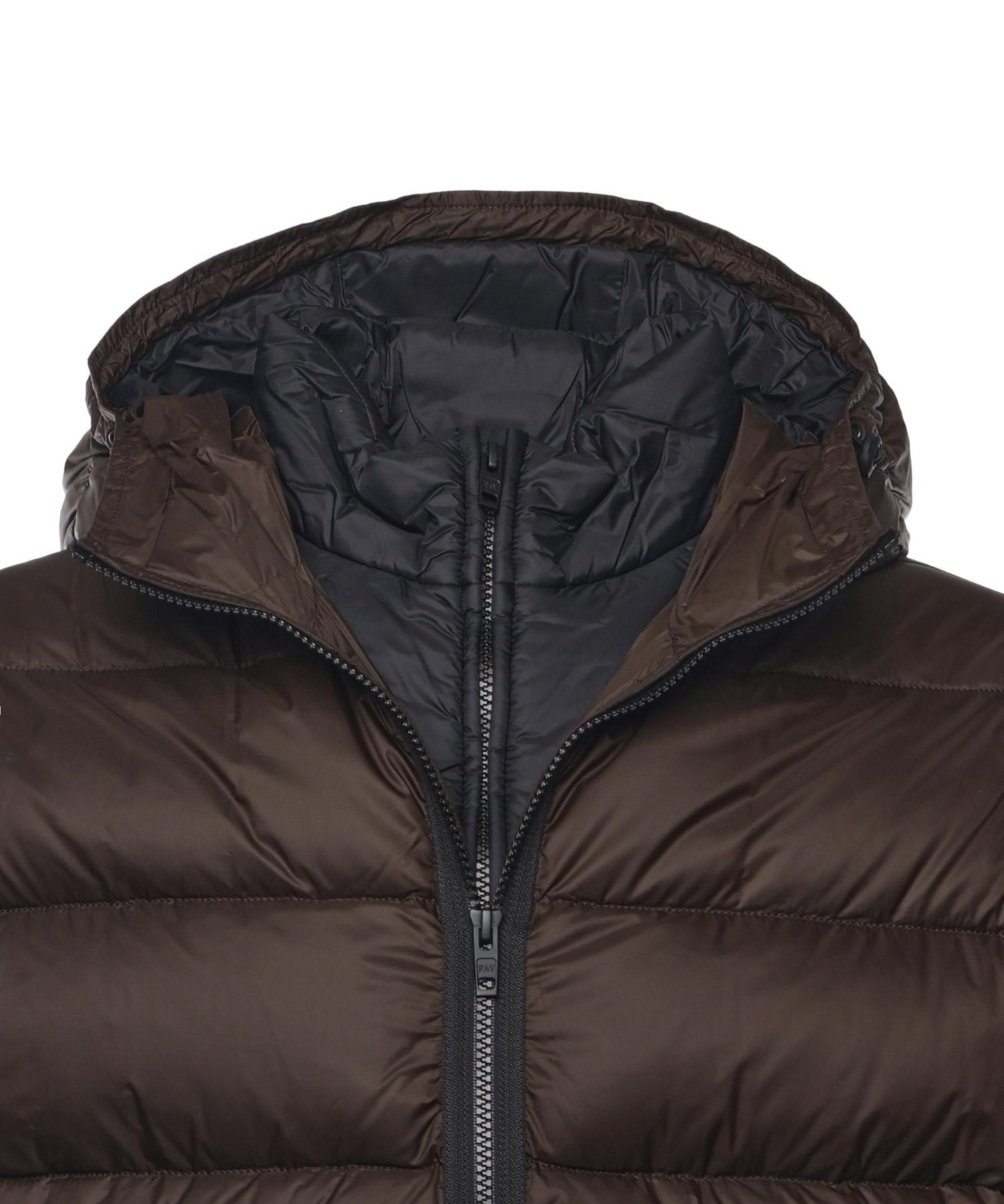 Piumino double front in popeline calandrato NAM32510620XMH S808 FAY 