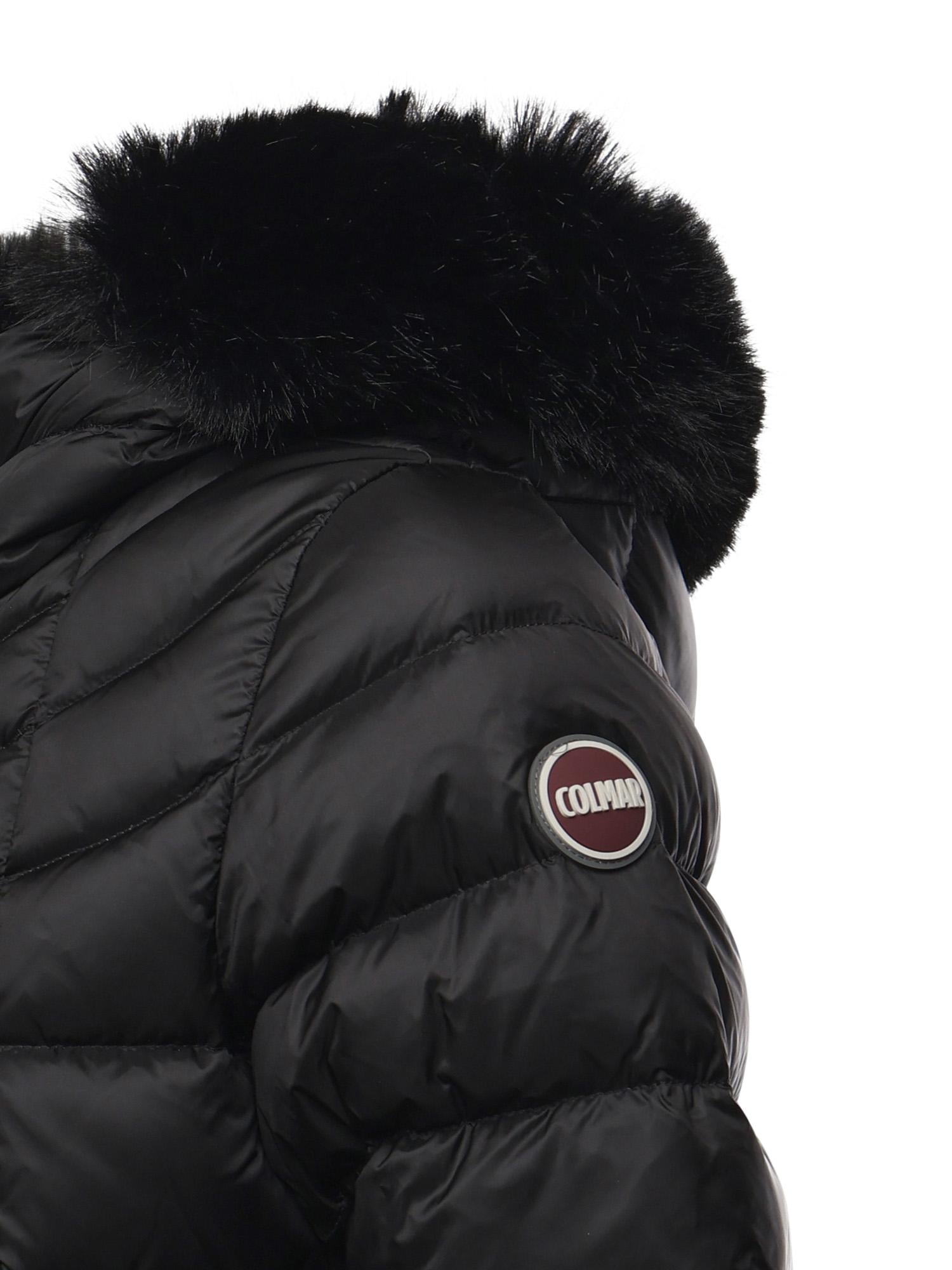 Piumino a trapezio con pelliccia sintetica 2233E 2YO99 COLMAR ORIGINALS 