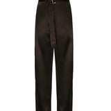 Pantaloni in cotone con cintura 1514250000 BROWN MAGDA BUTRYM 