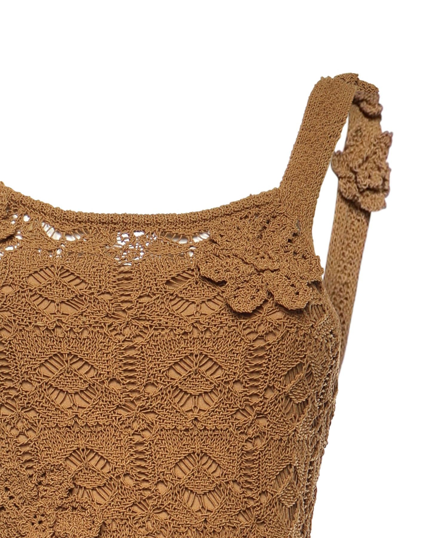 Abito midi crochet con fiori applicati 106862 A3B8L25 PINKO 