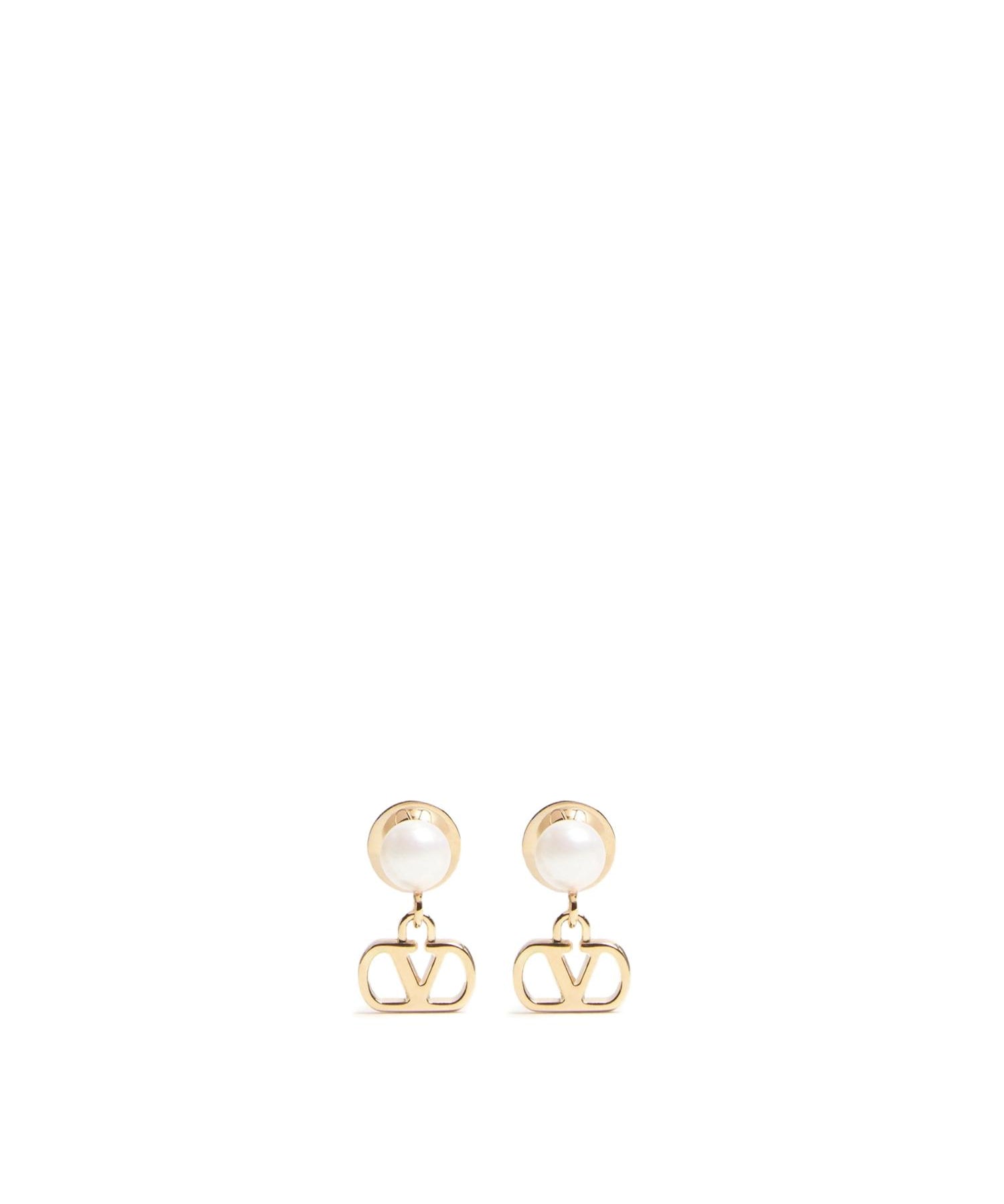 Orecchini Vlogo Signature in metallo e perle 8W2J0X81 DHCR5G VALENTINO GARAVANI 