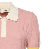 Abito mini FF jacquard in cotone e seta FZDE35 AW4SF1W0S FENDI 