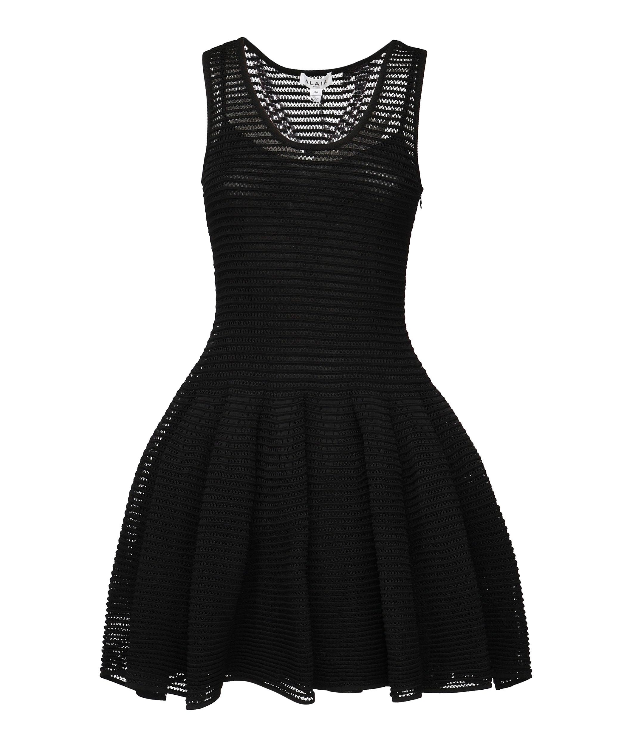 Vestito corti in maglia crinolina AA9R2534K008A 995 ALAIA 