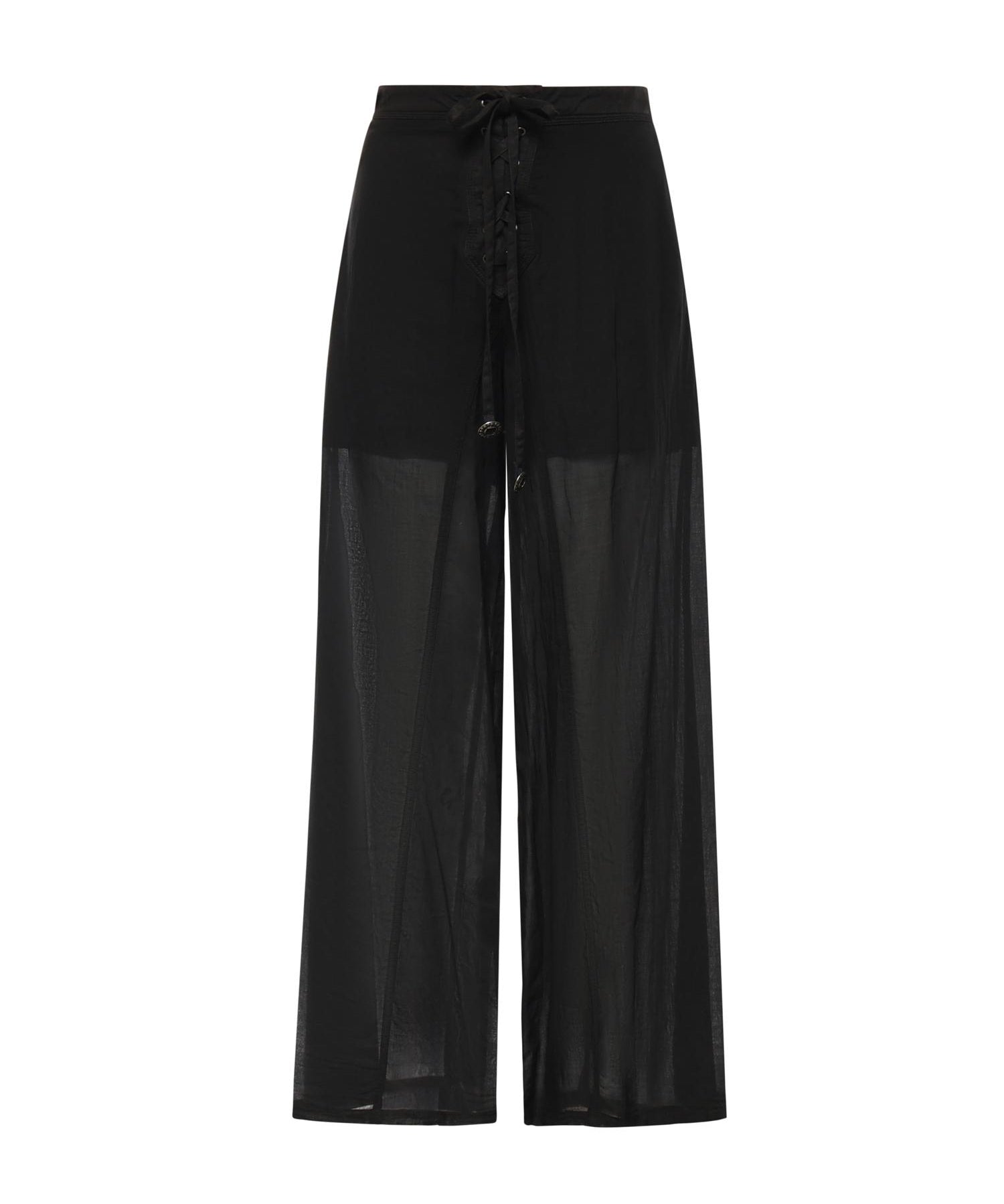 Pantaloni con lacci e dettagli texani 106947 A3AXZ99 PINKO 