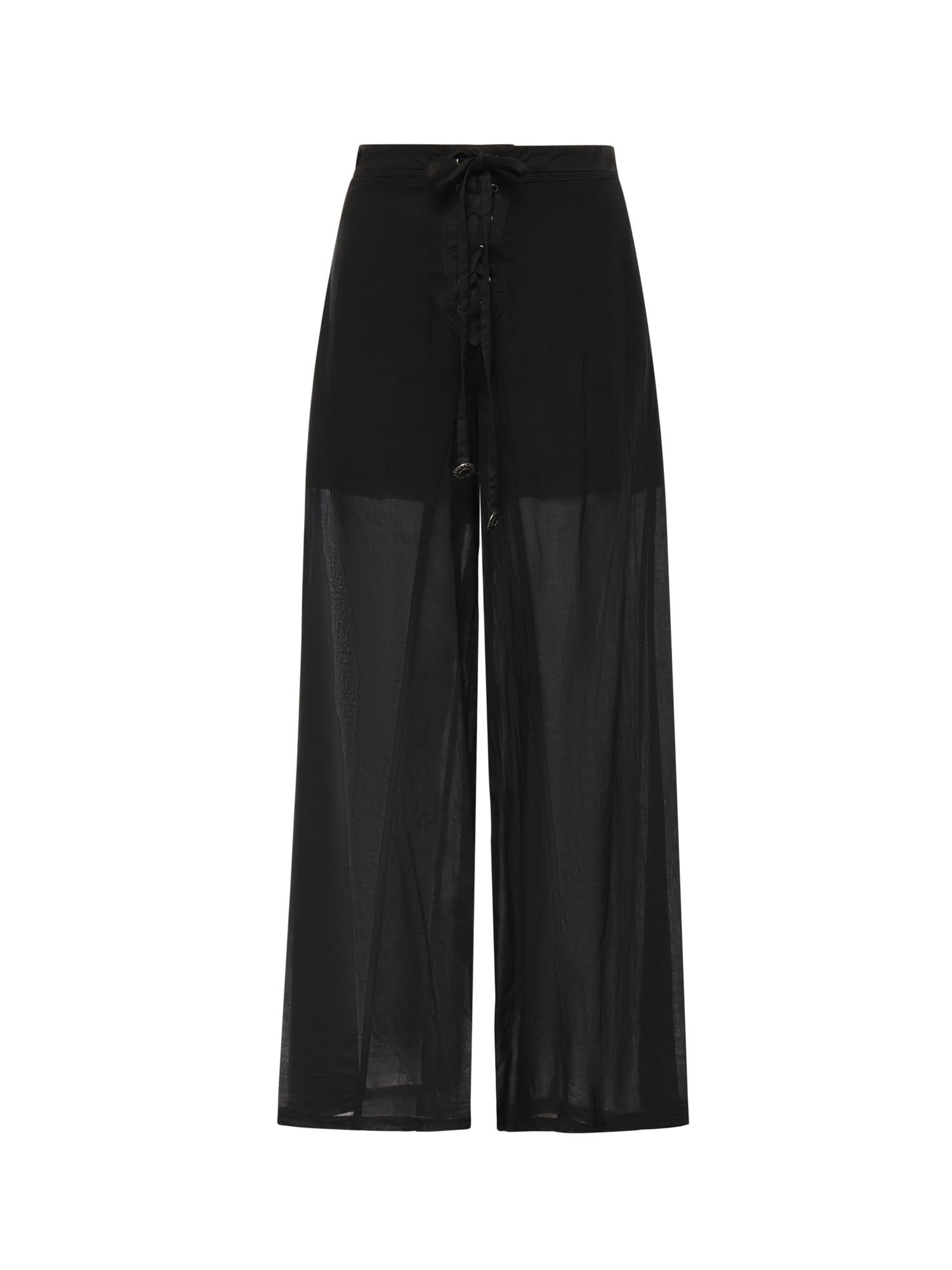 Pantaloni con lacci e dettagli texani 106947 A3AXZ99 PINKO 