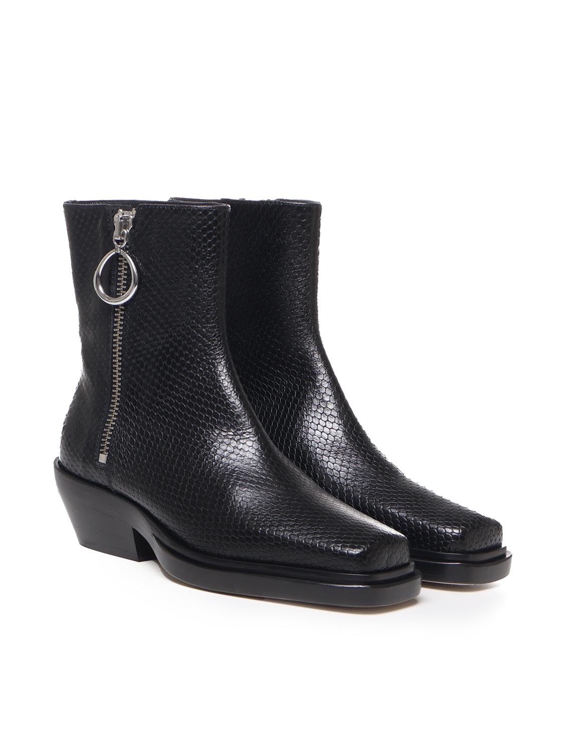 Camperos in pelle effetto pitone WS282PL0458D XXX999 DONDUP 