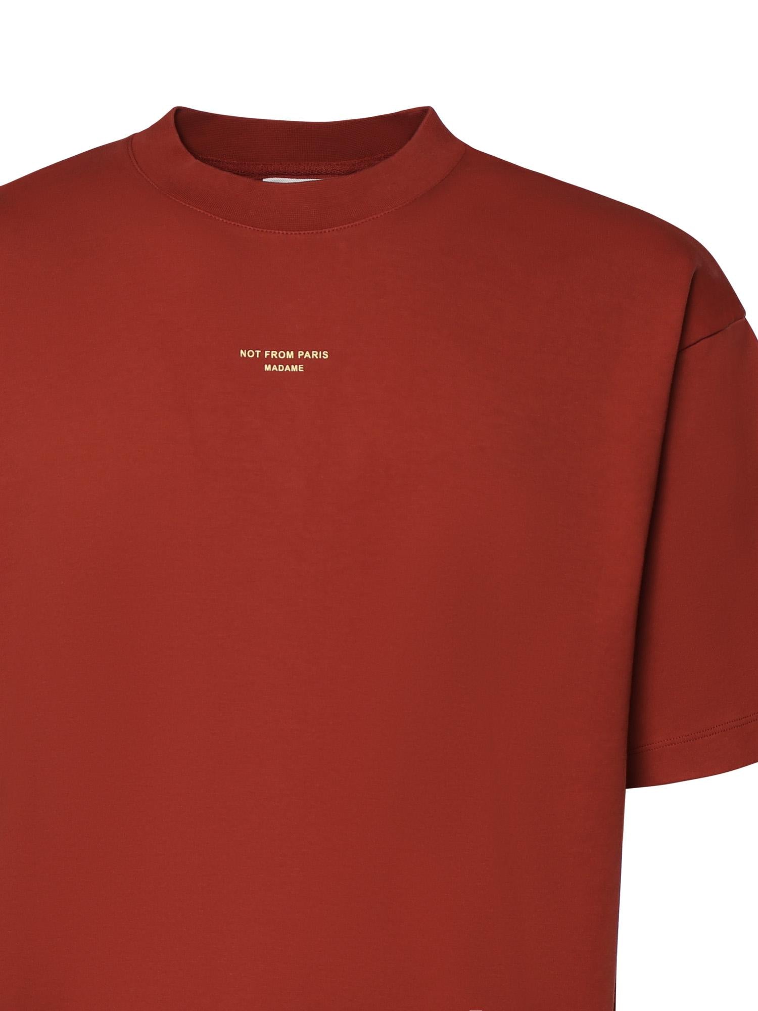 T-shirt Slogan Classique in cotone KTS202CO002 DRD Drôle de Monsieur 