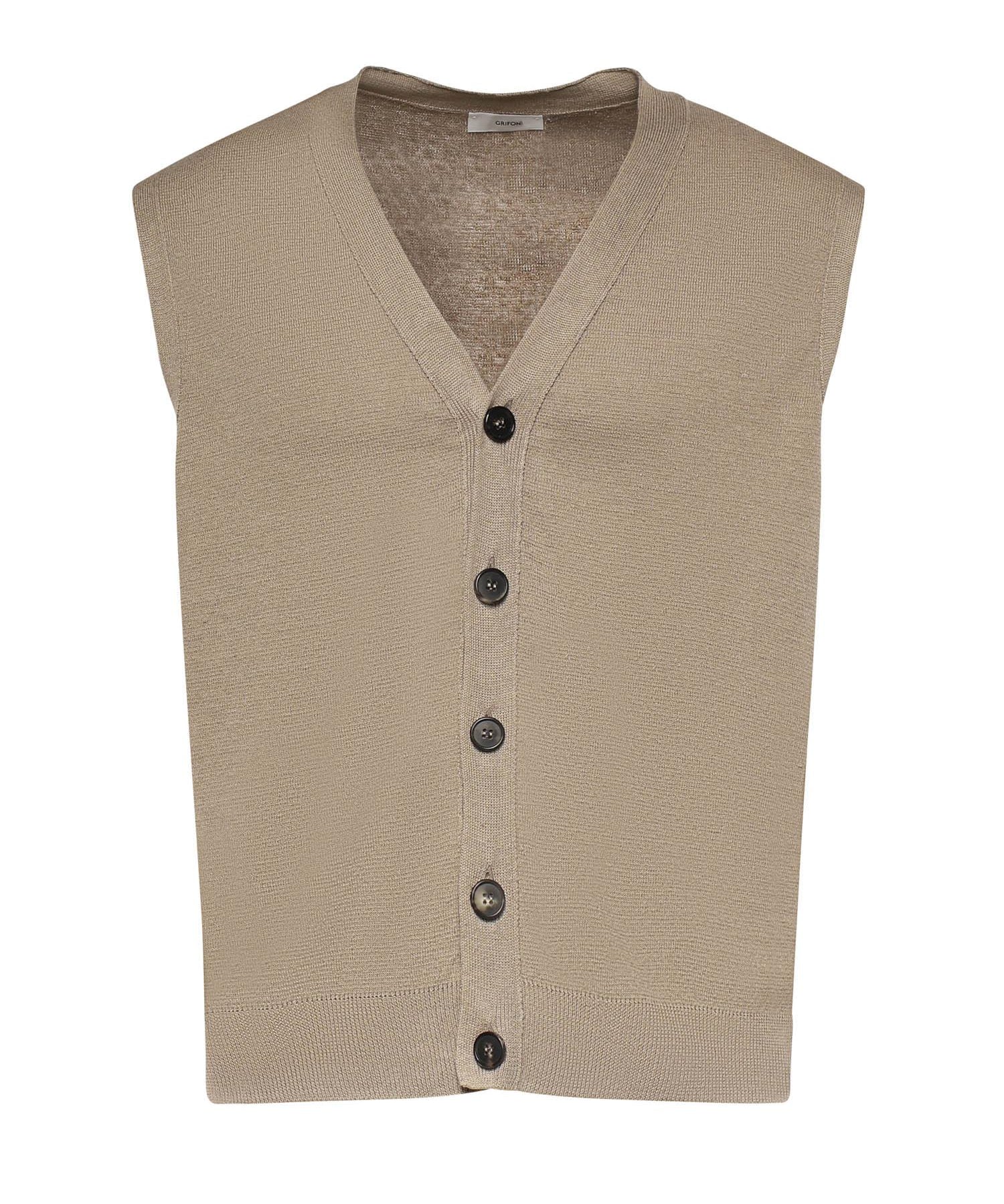 Gilet in maglia di lana G6AB0007 06G GRIFONI 