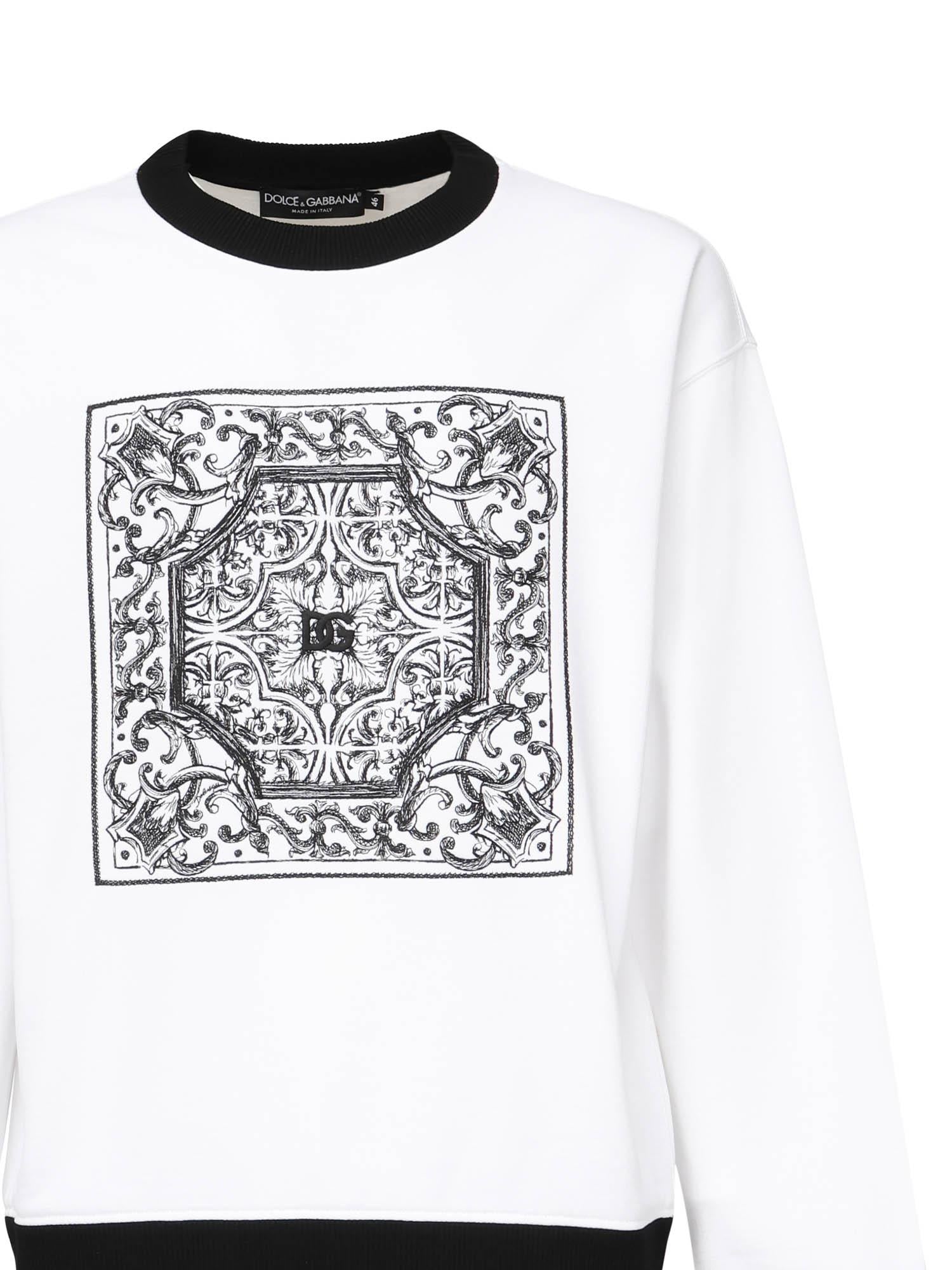 Felpa in jersey con stampa G9AHSZ G7O9VW0800 DOLCE & GABBANA 
