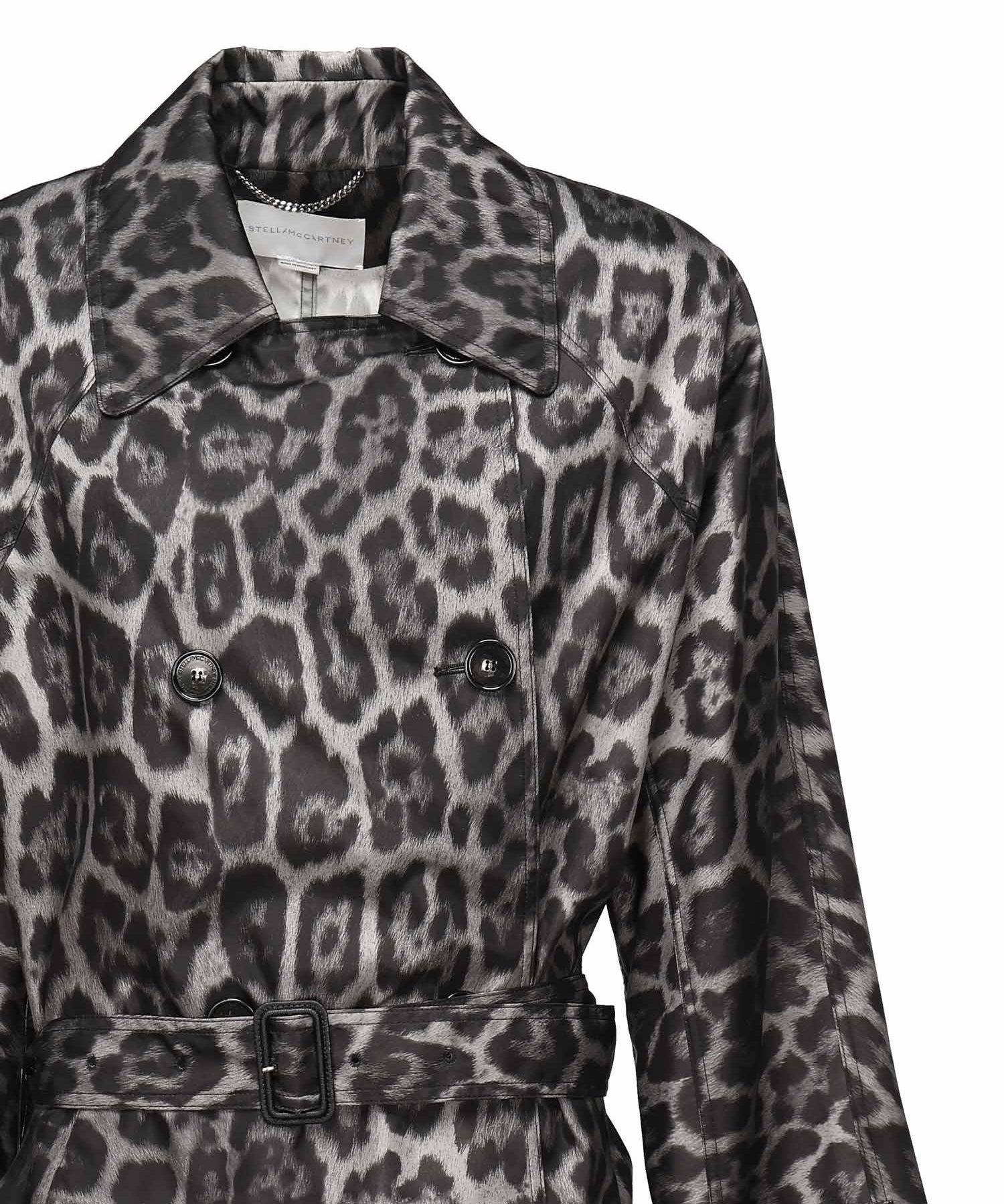 Trench con cintura e stampa leopardo 670055 3GS3101230 STELLA McCARTNEY 