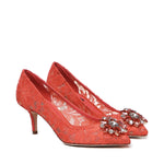 Décolleté in pizzo Taormina con cristalli CD0066 AL19880317 DOLCE & GABBANA 