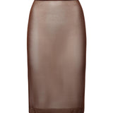 Gonna midi semitrasparente 795309 Y76RI2020 SAINT LAURENT 