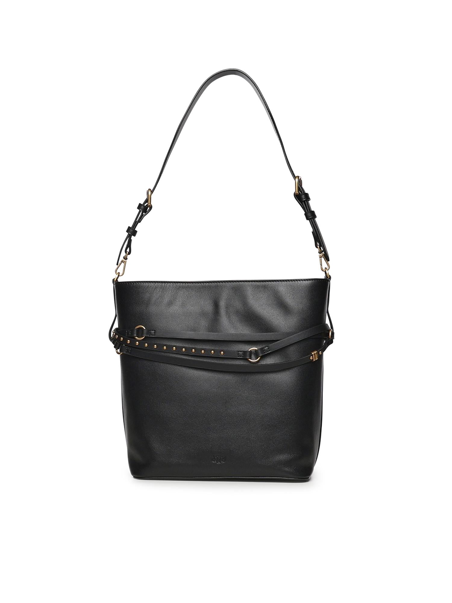 Borsa a spalla media Bucket Belt Bag in pelle 106339 A0QOZ99Q PINKO 