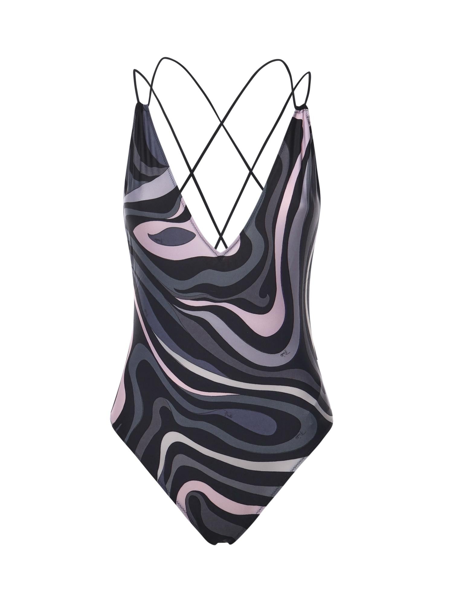 Costume intero con stampa Marmo<BR/> 5UMC01 5U775068 PUCCI 