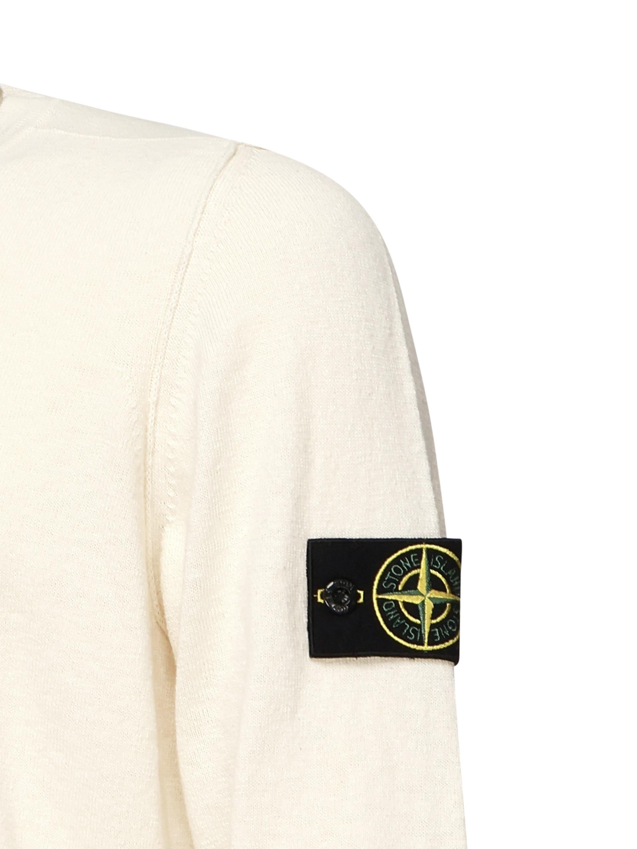 Maglione girocollo con piccoli risvolti K1S155100052 S00B0V0093 STONE ISLAND 