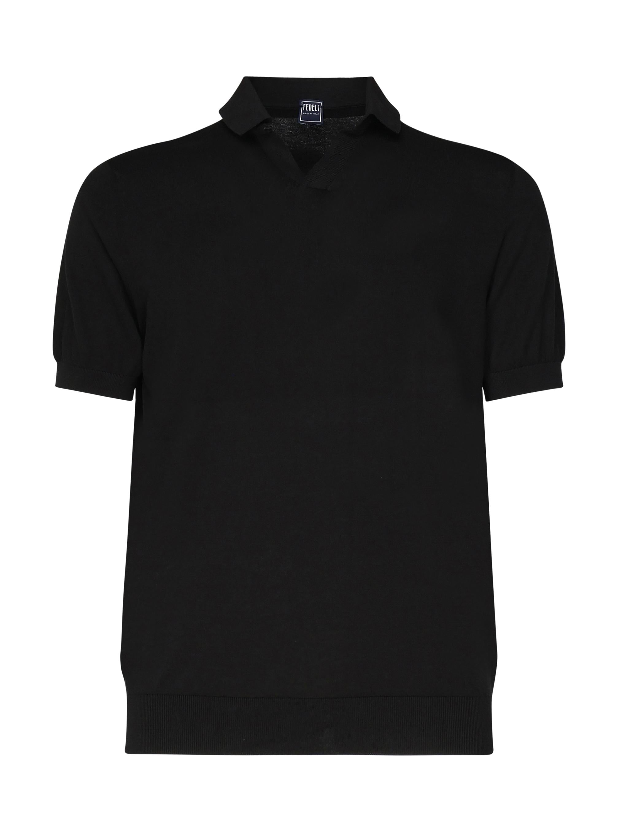 Polo con collo aperto 8UED5914 36 FEDELI 