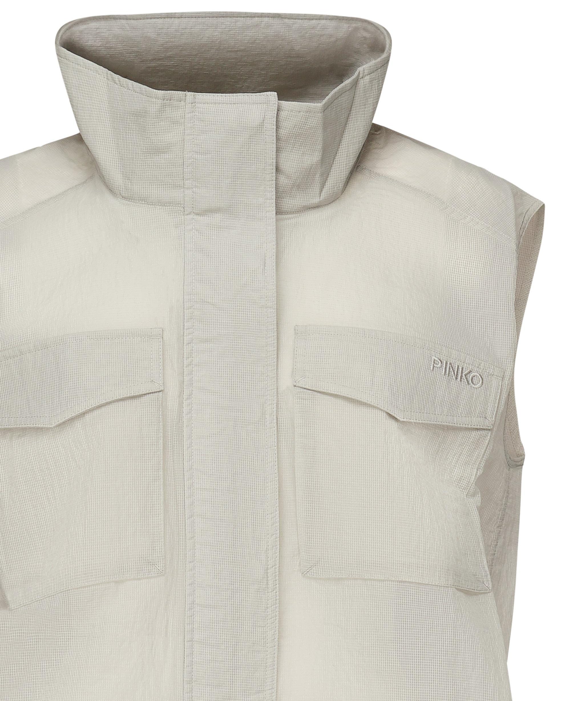 Gilet cropped ripstop 104852 A2EKI12 PINKO 