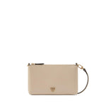 Pochette piatta in pelle con logo Love Birds 104277 A0F1C50Q PINKO 