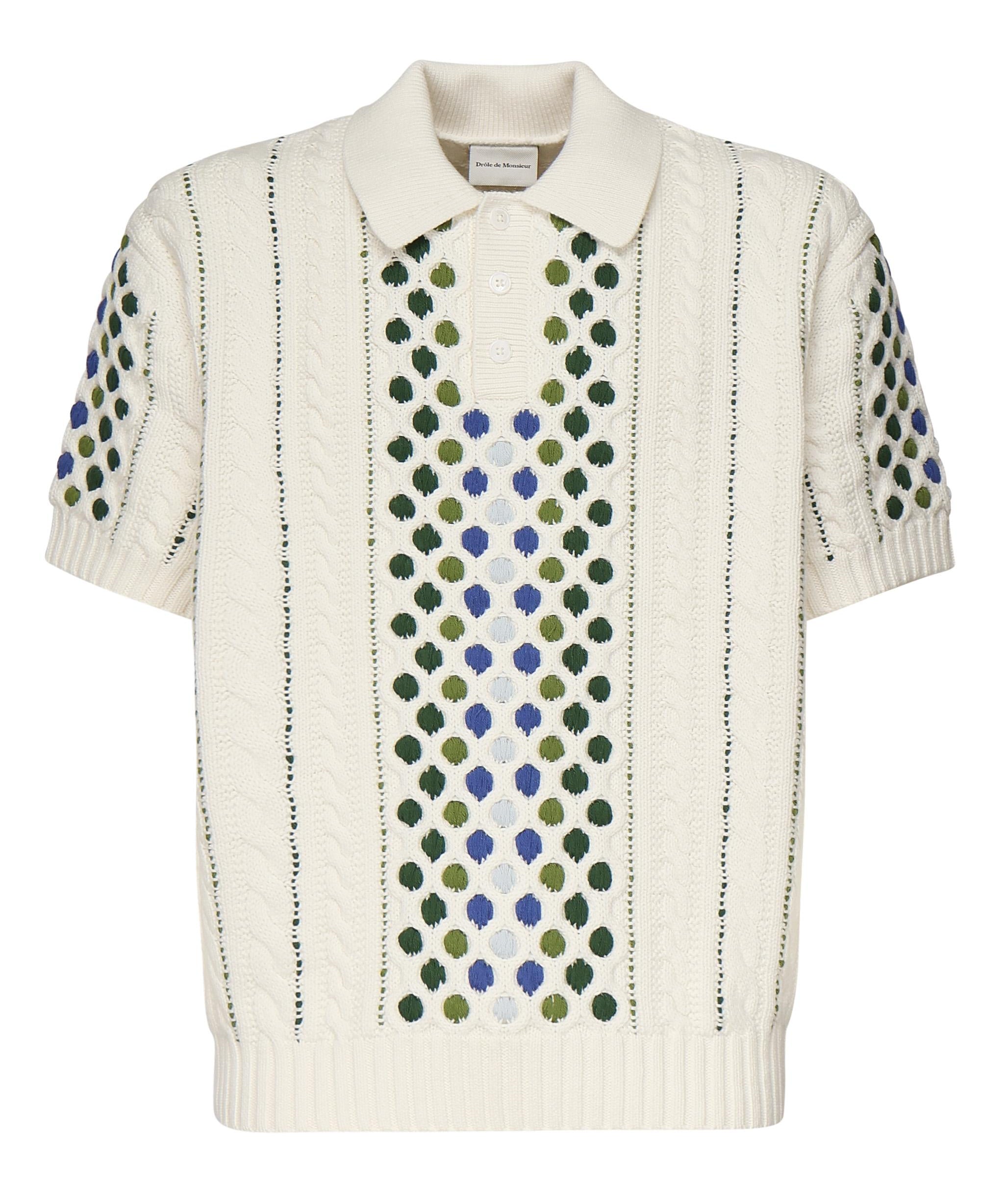 Polo Maille Brodé PO168WO023 CM Drôle de Monsieur 