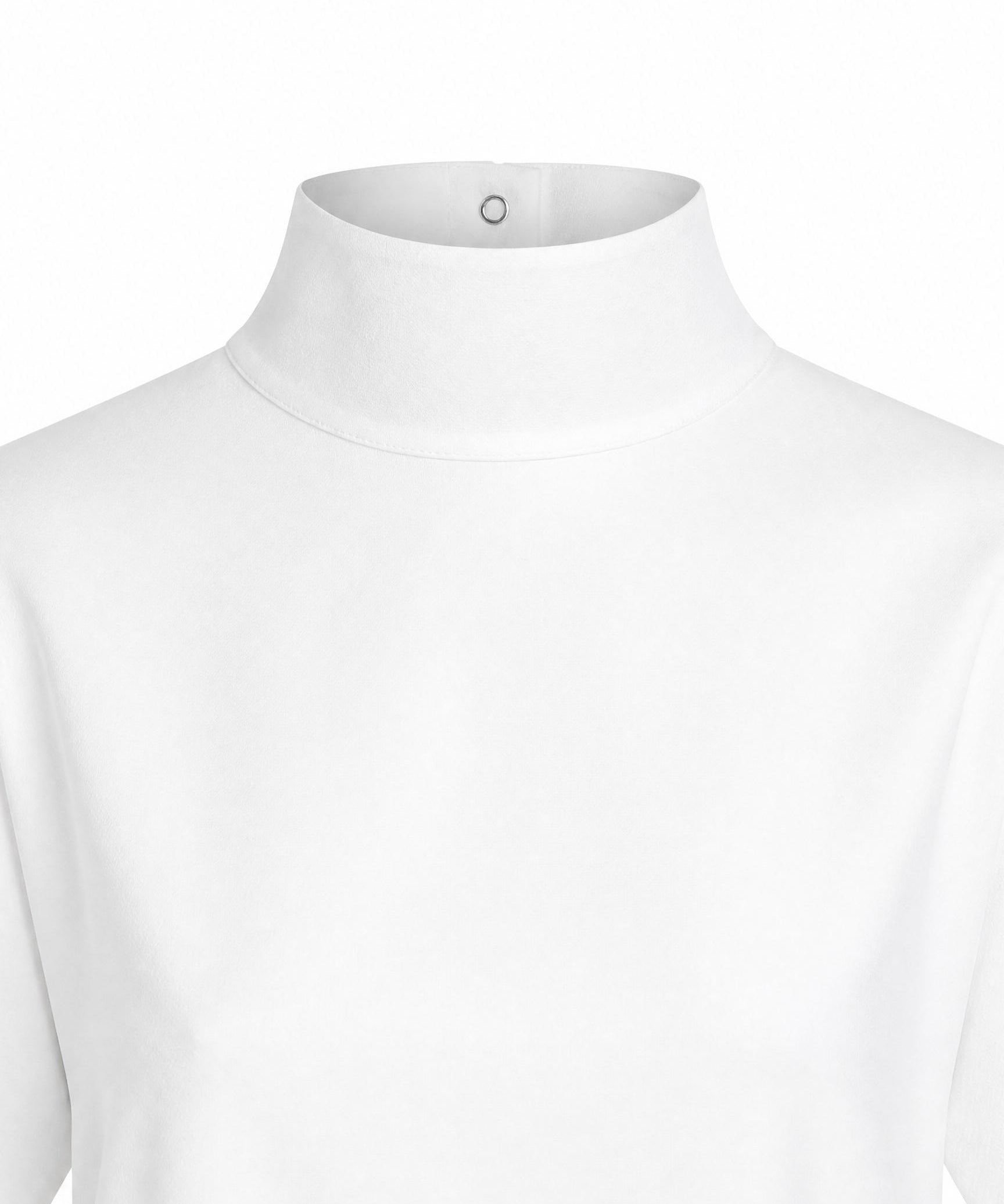 T-shirt asimmetrica in jersey di cotone AA9I0031J095D 000 ALAIA 