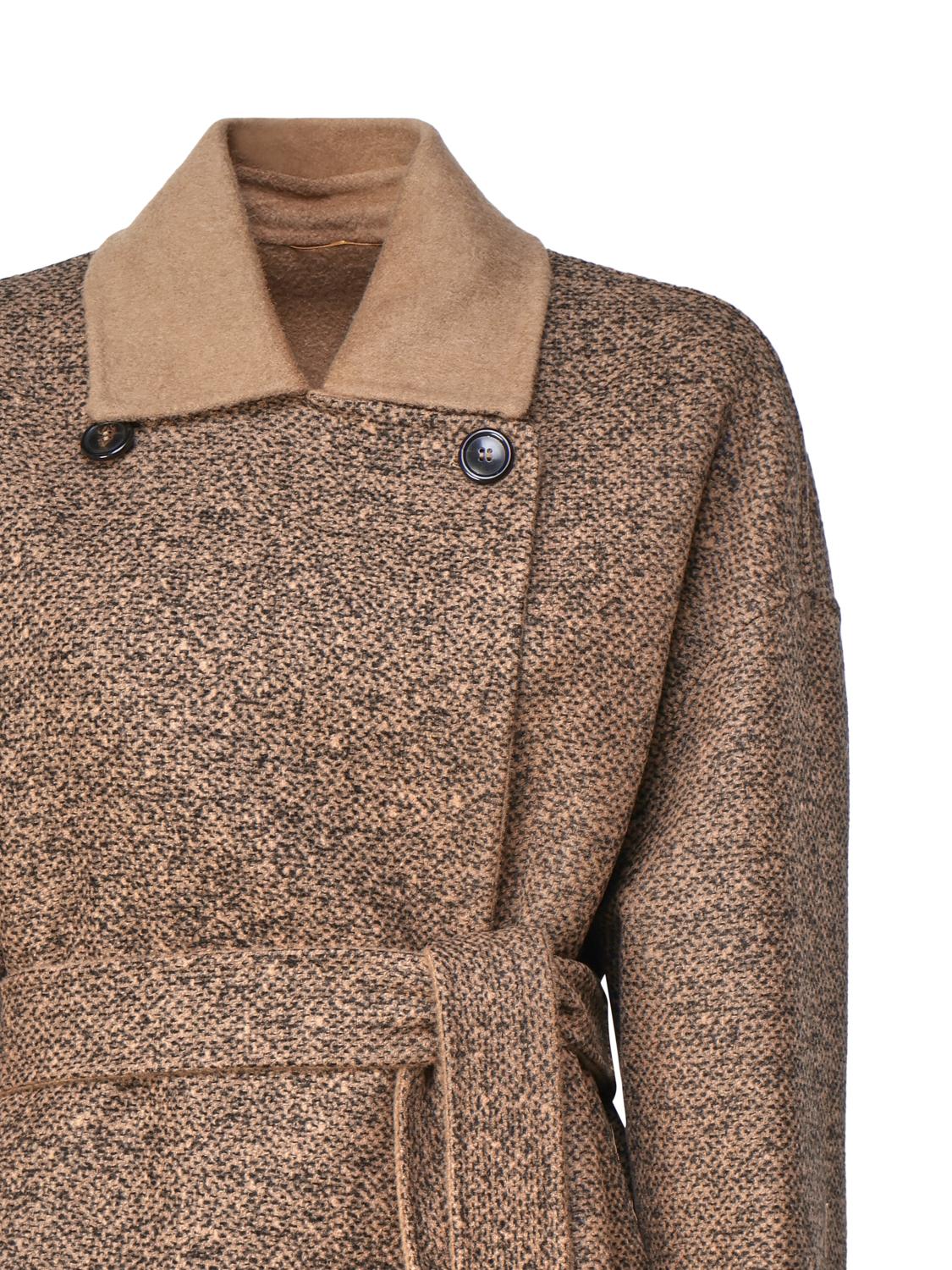 Cappotto reversibile in cammello e lana<BR/> 2310161135600 EVELIN001 MAX MARA 