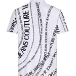 Polo in piqué di cotone con stampa 80GAG6R0 JS556L02 VERSACE JEANS COUTURE 