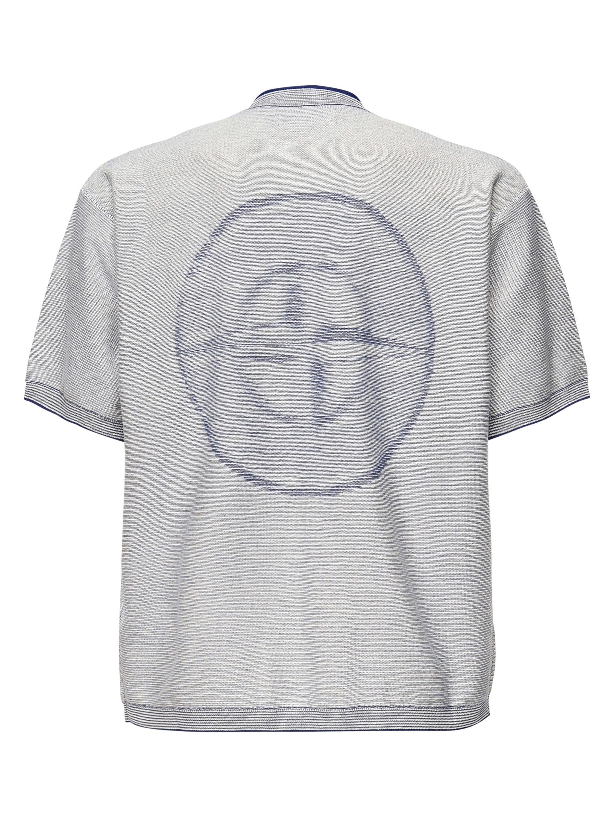 T-shirt con filato bicolore K1S155100013 S00A7V0022 STONE ISLAND 