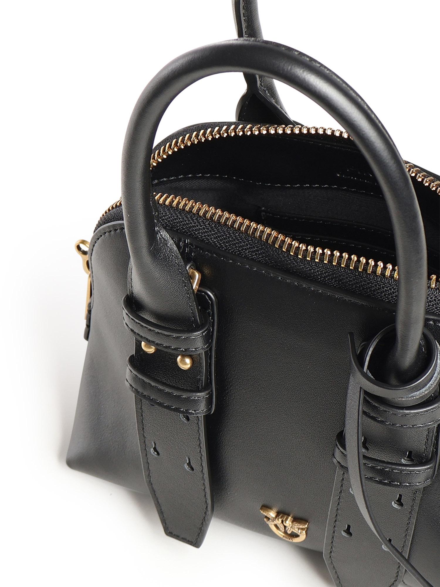 Borsa a mano Escape Bag in pelle 105333 A0QOZ99Q PINKO 