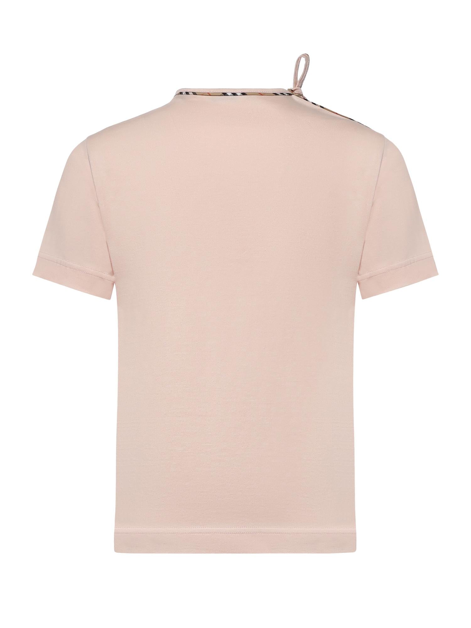 T-shirt in cotone con laccetti 8127211 C5331 BURBERRY 