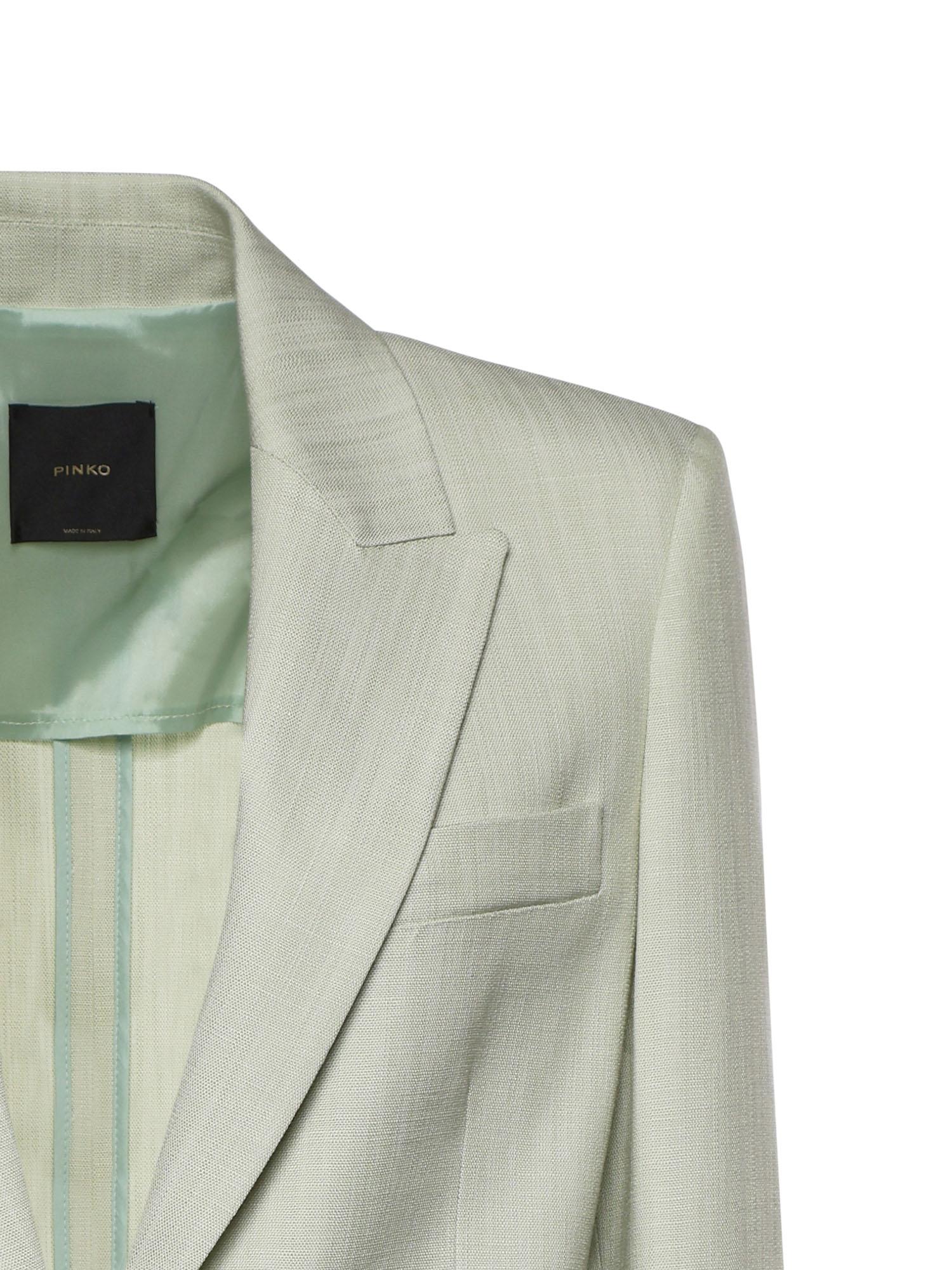 Giacca monopetto effetto rustico 106529 A2W6S79 PINKO 