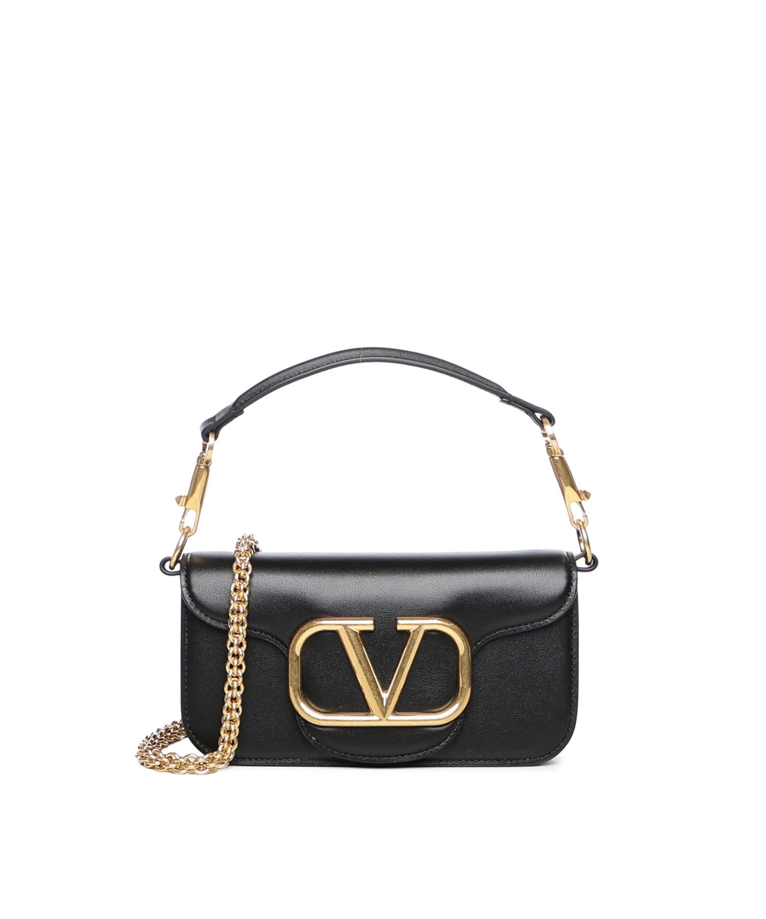 Borsa piccola a spalla Locò in vitello 8W2B0K53 ZXL0NO VALENTINO GARAVANI 