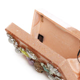 Clutch con cristalli 5374996979 PEACH KURT GEIGER 