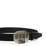 Cintura vintage con placca logo BEM0671 M4162 DSQUARED2 
